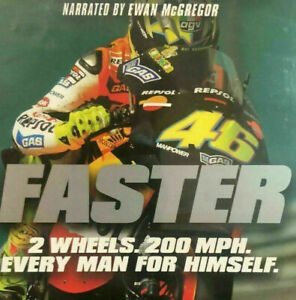 Faster DVD MOTO GP Motorcycle Documentary Ewan McGregor Rare OOP!