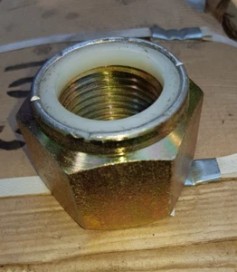 1 pieces Nylon Insert Lock Nut Zinc Plated Type : 7/16 BSF X 18 tpi - Picture 1 of 2