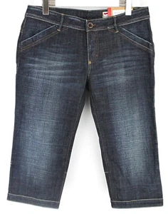 Gas Molly Broken Denim Stretch Shorts Mujer W31 Triquitos Descolorido Azul - Imagen 1 de 7