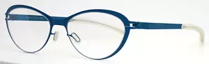 MYKITA Mimi 181 Deep Sea Blue Womens Semi Cat Eye Eyeglasses 50-16-140 B:35 - Picture 1 of 15