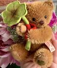 Hermann 4” Miniature 4 Leaf Clover Lucky Bear  Mohair Teddy Bear So Cute