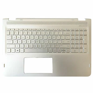 New For HP ENVY X360 M6-AQ Palmrest Cover Backlit Keyboard 857283-001 Silver US - Picture 1 of 7