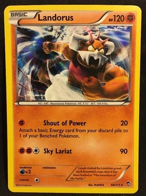 2014 Pokémon Landorus Holographic Card 58/111 - Image 1 of 2
