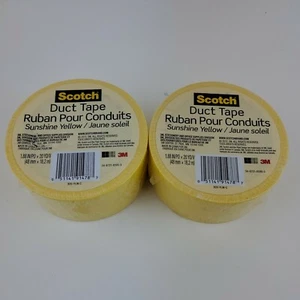 2x Scotch Duct Tape, 1.88 Inches x 20 Yards, Sunshine Yellow - Picture 1 of 4