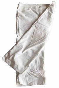 CANDA (C&A) White Crop Elasticated Trousers U.K. 22 38”W 23”L - Picture 1 of 5