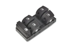 Für Audi A3 A6 Q7 4-fach Elektrischer Fensterheber Schalter Knopf Schwarz 10-PIN - Picture 1 of 2