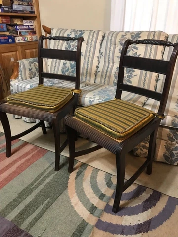 RARE English Regency 1805-1810 Rosewood Chairs MORGAN & SANDERS BEAUTIFUL! Cover