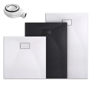 SMC Duschwanne Duschtasse Acrylwanne Superflach Rutschfest Mit/Ohne Siphon EMKE - Bild 1 von 27