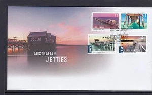 AUSTRALIA 2017 - Aussie JETTIES - Juego de diseño de 4 en FDC - Imagen 1 de 1