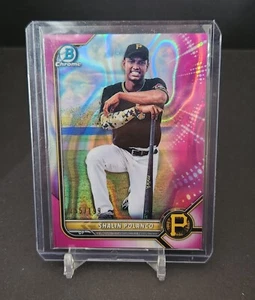 Shalin Polanco 2022 Bowman baseball Prospect #BP-145 Pittsburgh Pink /199 - Picture 1 of 3