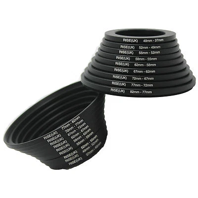 18pcs Camera Lens Filter Step Up & Down Ring Adapter For Canon Nikon - Image 1 of 4