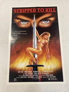 1987 STRIPPED TO KILL UNUSED ORIGINAL 27x41 ONE SHEET THEATRICAL MOVIE POSTER - Picture 1 of 5