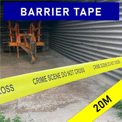 CRIME SCENE DO NOT CROSS (US-style Police Barrier Caution Cordon Tape) 20M Roll • 9.98£