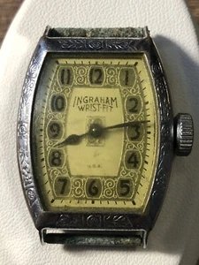 Vintage Ingraham Watch Wrist-Fit Mechanical Wind Up For Repair/Parts Made In USA - Picture 1 of 17
