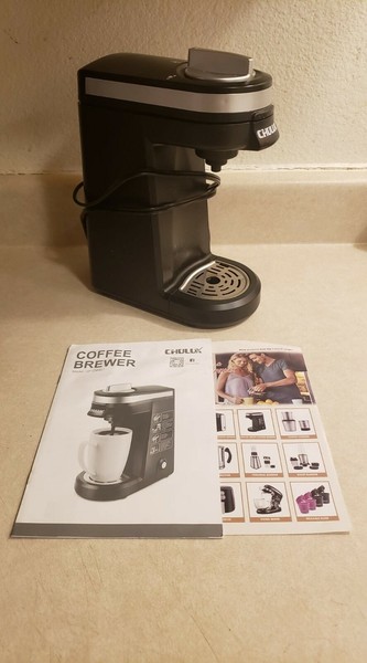 Single Serve Coffee Maker Small 1 Cup CHULUX Brewer Red Photo Related