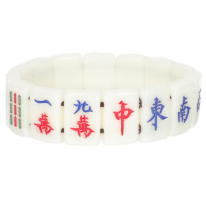 Decorative Mahjong Lover's Gift: Adjustable Stretchy Bracelet!