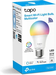 Lampadina intelligente TP-Link Tapo L530E E27 Wifi lampadina RGB dimmerabile 8,7 W 806 lm - Foto 1 di 9