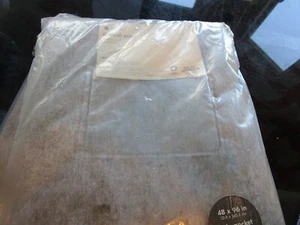 1 West elm solid flannel  Curtain drape panel 48 96 charcoal  New w tag - Picture 1 of 2