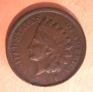 INDIAN HEAD CENT - STRIKE THROUGH - ERROR COIN - DATE IS MISSING 3 NUMBERS - Picture 1 of 2