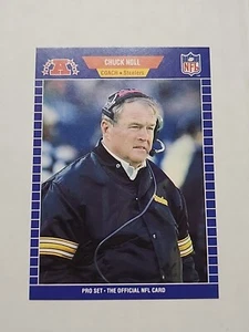 Tarjeta de entrenador novato Chuck Noll 1989 Pro Set Salón de la Fama 355 - Imagen 1 de 2