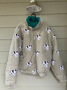 Big Dogs Brand Reversible Coat Big Dog Sportswear Vintage Jacket Puffy - Picture 1 of 5