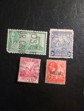 francobolli barbados - caraibi dal 1905 al 1950 usati buone condizioni pezzi 4 