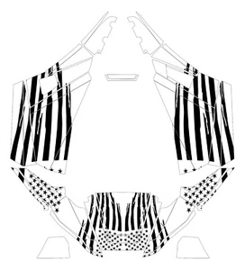 2015+ Arctic Cat Wildcat Sport Trail Design Flag Decal Graphic Kit Wraps UTV - Picture 1 of 1