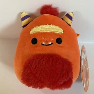 2023 Squishmallows 4.5” Ernest Orange Monster Halloween Squad Plush Squishmallow - Picture 1 of 5