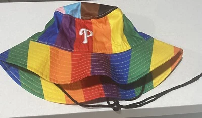 2023 Philadelphia Phillies GIANT Pride Night SGA Bucket Hat Cap - Brand New !!!! - Image 1 of 3