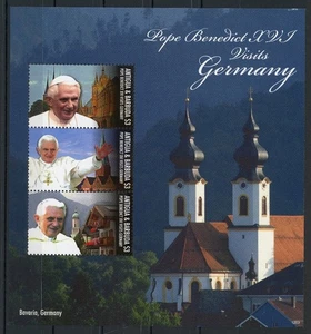 Antigua y Barbuda KB 4927-4929 sin fijasellos Benedicto XVI #IS628 - Imagen 1 de 1