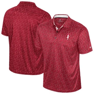 Herren Colosseum Cardinal Stanford Cardinal Sublimiertes Golf Polo - Bild 1 von 3