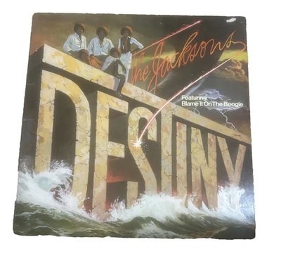THE JACKSONS Destiny 1987 vinyl LP Blame It On The Boogie & Shake Your Body Down - Image 1 of 3