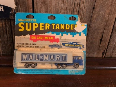 Remolque tractor Wal-Mart fundido a presión Majorette Super Tandems nuevo de stock hecho en Francia Foto 1 de 2