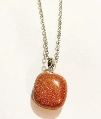 Collar de piedras preciosas de oro marrón Foto 1 de 2