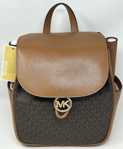 Michael Kors Cheryl Brown/Acorn MD Backpack Bag Purse - Picture 1 of 12