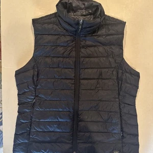 REI Co-op Puffer Vest Womens XL Black Goose Down Quilted Sleeveless Jacket - Picture 1 of 6