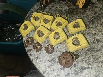 John Deere Model A b Tractor Rear Wheel Clamps 8 With Nuts Included  - Image 1 of 4