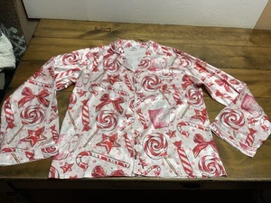Lola And The Boys Girls Pajama Lounge Sweet Winter Top Size Medium NWT - Picture 1 of 12