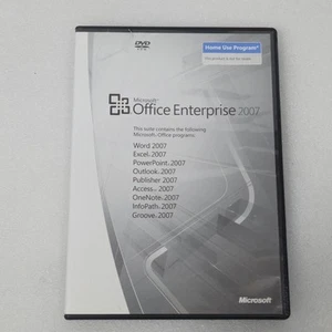 Microsoft Office Enterprise 2007 Home Use Key Word Power Point Excel Very Good - Picture 1 of 5