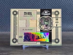 2005 Donruss Timeless Greats STAN MUSIAL /25 auto dual jersey bat relic #HOF-6 - Picture 1 of 2