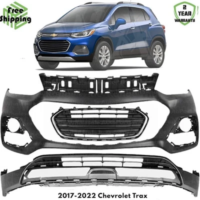 Front Bumper Cover Fascia & Lower Grille Kit For 2017-2022 Chevrolet Trax Foto 1 de 4