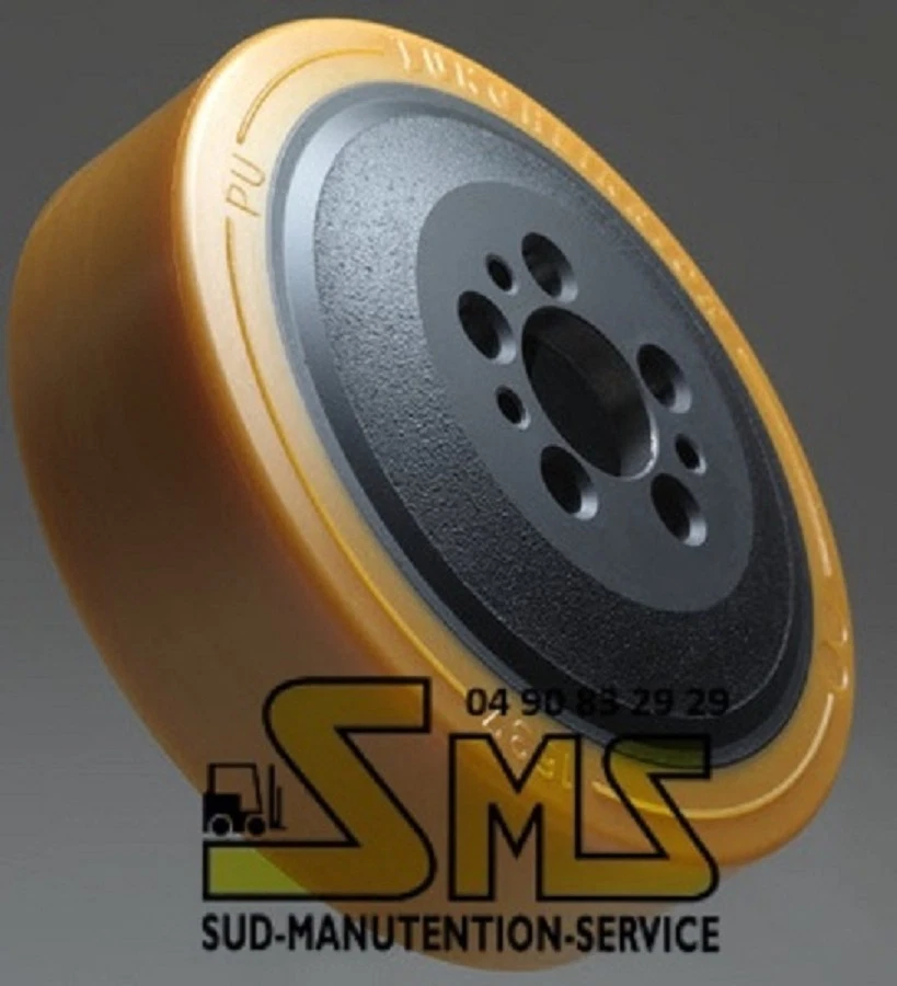 ROUE MOTRICE VULKOLLAN LINDE 230 75 mm PIECES TRANSPALETTE T16 T18 T20 N°1152  - Bild 1 von 1