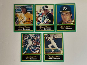 Jose Canseco Autographed Card 1989 CMC Limited Edition 1-5 A’s Signed