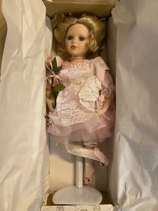 Denise Ballerina Porcelain Doll ~ Heritage Signature Collection 12257 W/ Stand - Picture 1 of 7