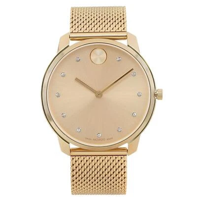 Reloj para hombre Movado Bold Evolution 42 mm tono dorado cristal esfera dorada 3600903 Foto 1 de 4