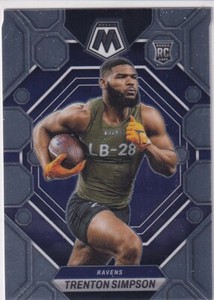 2023 Panini Mosaic Rookie RC Trenton Simpson #367 Ravens