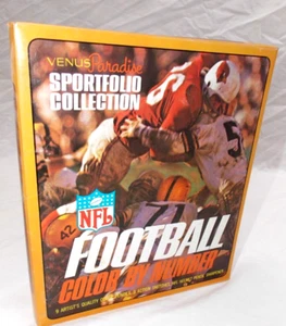 RARE VINTAGE NFL Football Color By Number Venus Paradise Collection - Picture 1 of 10