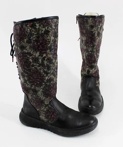 Winter Stiefel Think! flach Reißverschluss gefüttert Leder schwarz Gr. 38 - Bild 1 von 9