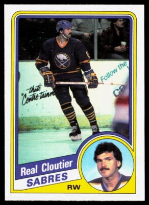 Real Cloutier 1984-85 O-Pee-Chee #19 NMT - Image 1 of 2