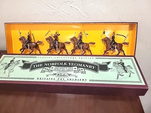 1996 Britains 8892 The Norfolk Yeomanry The Kings Own Royal Regiment 4 pc Set - Picture 1 of 5